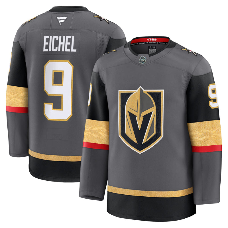 Vegas Golden Knights Jack Eichel Fanatics Gray Alternate Premium Jersey
