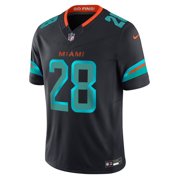 Miami Dolphins De’Von Achane Nike Navy Rivalries Collection Printed Limited Jersey