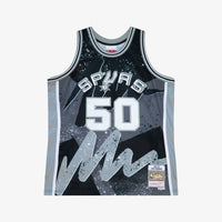 San Antonio Spurs Mitchell & Ness David Robinson 1998 Hyper Hoops Swingman Jersey - Black
