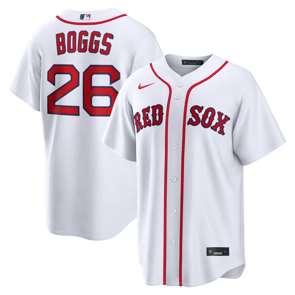 Boston Red Sox Wade Boggs Nike White Home Retired Player Replica Jersey