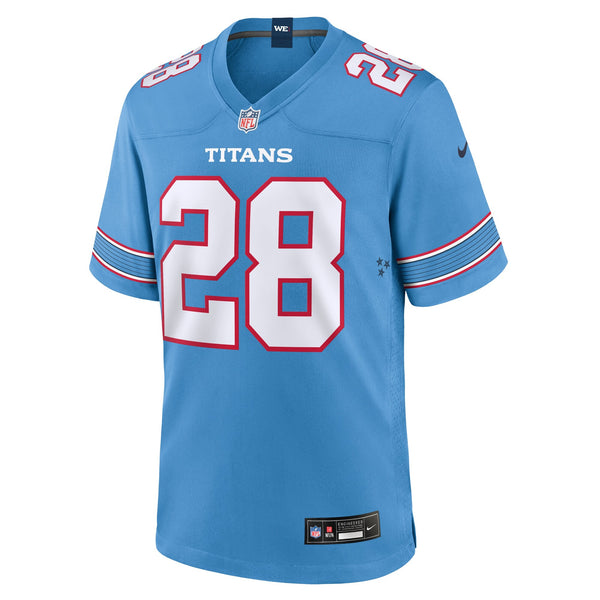 Tennessee Titans Isaiah Oliver Nike Light Blue Team Game Jersey