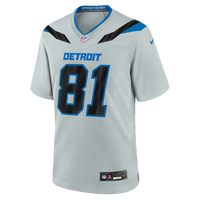 Detroit Lions Calvin Johnson Nike Silver 2026 Rivalries Collection Game Jersey
