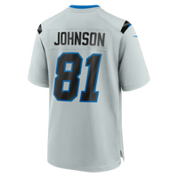 Detroit Lions Calvin Johnson Nike Silver 2026 Rivalries Collection Game Jersey