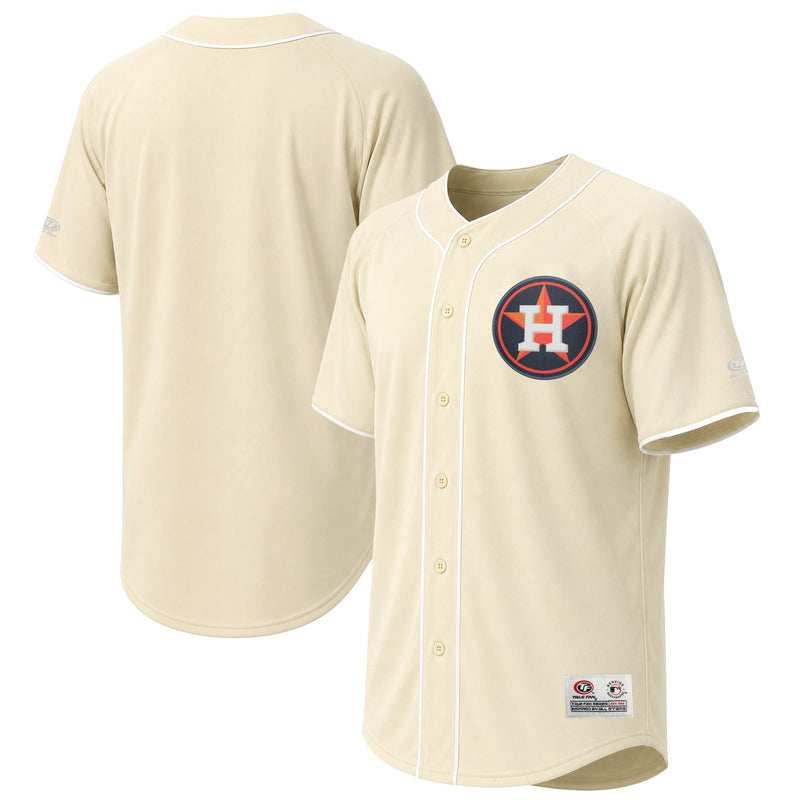 Houston Astros Stitches Cream Fashion Jersey