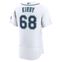 Seattle Mariners George Kirby Nike White Home 50th Season Authentic Jersey