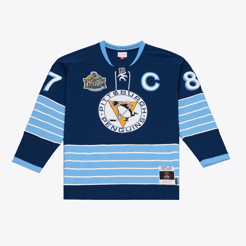 Pittsburgh Penguins Sidney Crosby Mitchell & Ness Blue 2011 Winter Classic Power Play Jersey