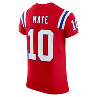 New England Patriots Drake Maye Red jersey – view 3