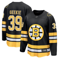 Boston Bruins Morgan Geekie Fanatics Black Home Breakaway Player Jersey