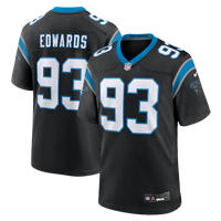 Carolina Panthers TeRah Edwards Nike Black Team Game Jersey
