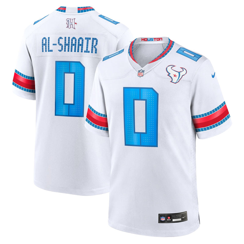 Houston Texans Azeez Al-Shaair White jersey – view 1