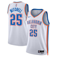 Oklahoma City Thunder Nike Association Edition Swingman Jersey - White - Ajay Mitchell -