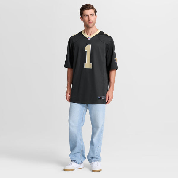 New Orleans Saints Ga’Quincy McKinstry Nike Black Team Game Jersey