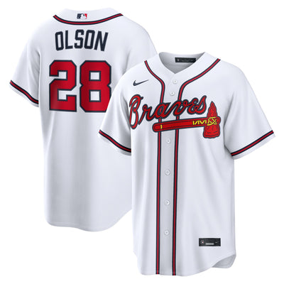 Atlanta Braves Matt Olson Nike White Home Replica Jersey