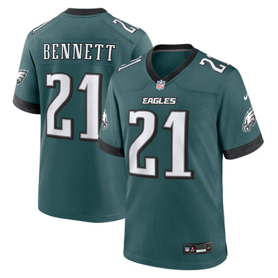 Philadelphia Eagles Jakorian Bennett Nike Midnight Green Team Game Jersey