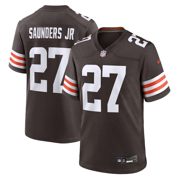 Cleveland Browns John Saunders Jr Nike Brown Team Game Jersey