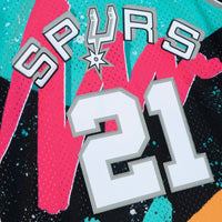 San Antonio Spurs Mitchell & Ness Tim Duncan 1998 Hyper Hoops Swingman Jersey - Multi/Black