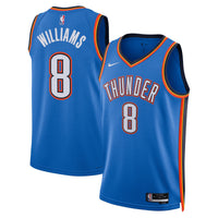 Oklahoma City Thunder Nike Icon Edition Swingman Jersey - Blue - Jalen Williams -