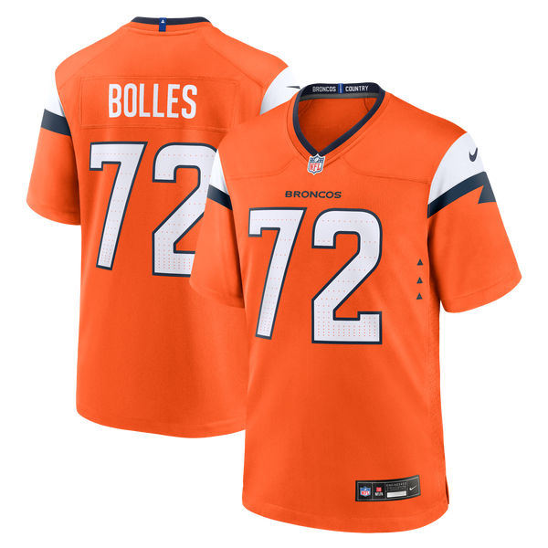 Denver Broncos Garett Bolles Nike Orange Team Game Jersey