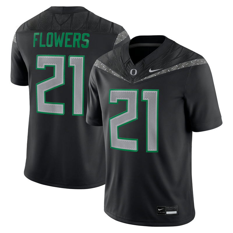 Aaron Flowers Oregon Ducks Nike Home Game Jersey - Black