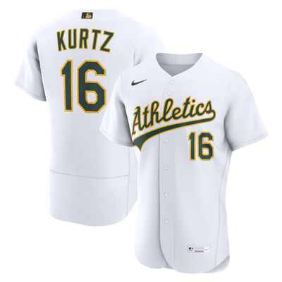 Athletics Nick Kurtz Nike White MLB Awards Authentic Jersey
