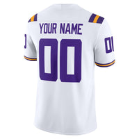 LSU Tigers Nike White Custom Game Jersey - White