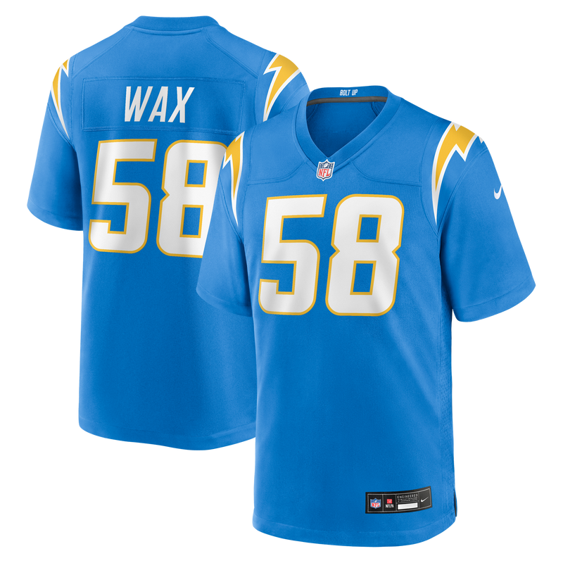 Los Angeles Chargers Marlowe Wax Nike Powder Blue Team Game Jersey