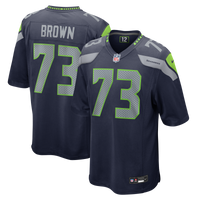 Seattle Seahawks Logan Brown Nike College Navy Team Game Jersey