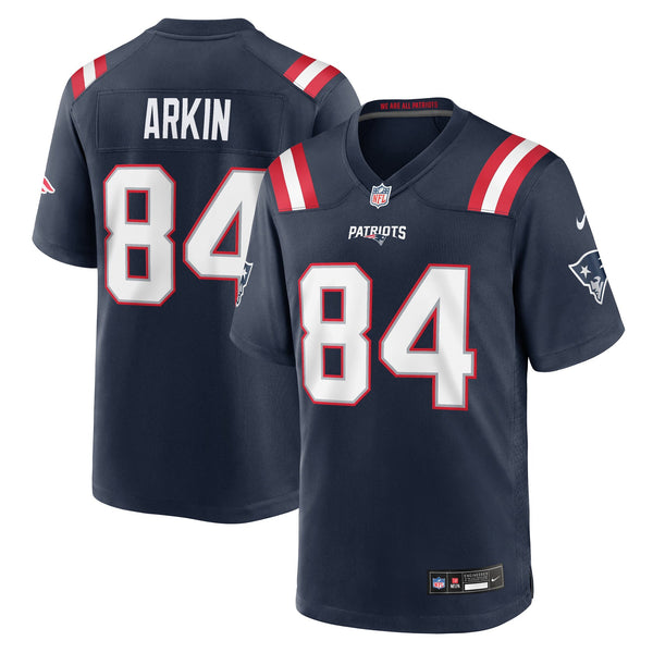 New England Patriots Tanner Arkin Nike Navy Team Game Jersey