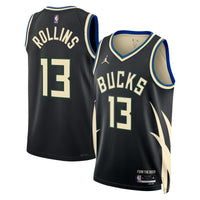 Milwaukee Bucks Jordan Brand Statement Edition Swingman Jersey - Hunter Green - Ryan Rollins -