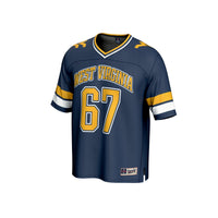 #67 West Virginia Mountaineers GameDay Greats Lightweight Collegiate Football Fashion Jersey - Navy