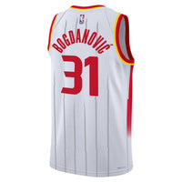 Houston Rockets Nike Replica Association Edition Swingman Jersey - White - Bogdan Bogdanović -