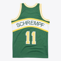 Seattle Supersonics Mitchell & Ness 94-95 Swingman Authentic Jersey Detlef Schrempf - Dark Green