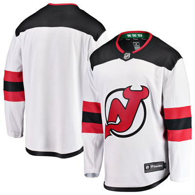 New Jersey Devils Fanatics White Away Breakaway Jersey