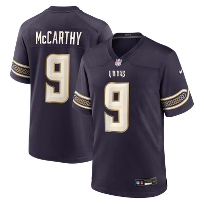 Minnesota Vikings J.J McCarthy Nike Purple 2026 Rivalries Collection Game Jersey
