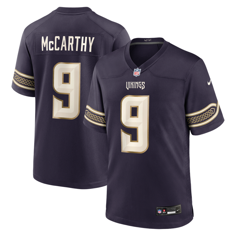 Minnesota Vikings J.J McCarthy Nike Purple 2026 Rivalries Collection Game Jersey