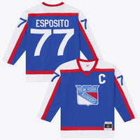 New York Rangers Phil Esposito Mitchell & Ness Blue 1977/78 Power Play Jersey