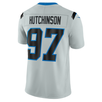 Detroit Lions Aidan Hutchinson Nike Silver 2026 Rivalries Collection Printed Limited Jersey