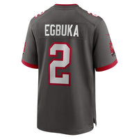Tampa Bay Buccaneers Emeka Egbuka Nike Pewter Alternate Game Player Jersey