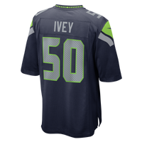 Seattle Seahawks Jared Ivey Nike College Navy Team Game Jersey