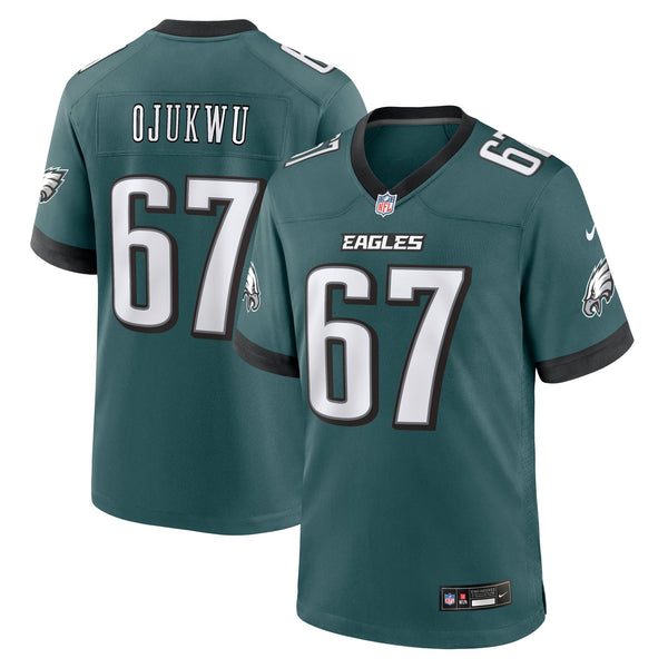 Philadelphia Eagles John Ojukwu Nike Midnight Green Team Game Jersey