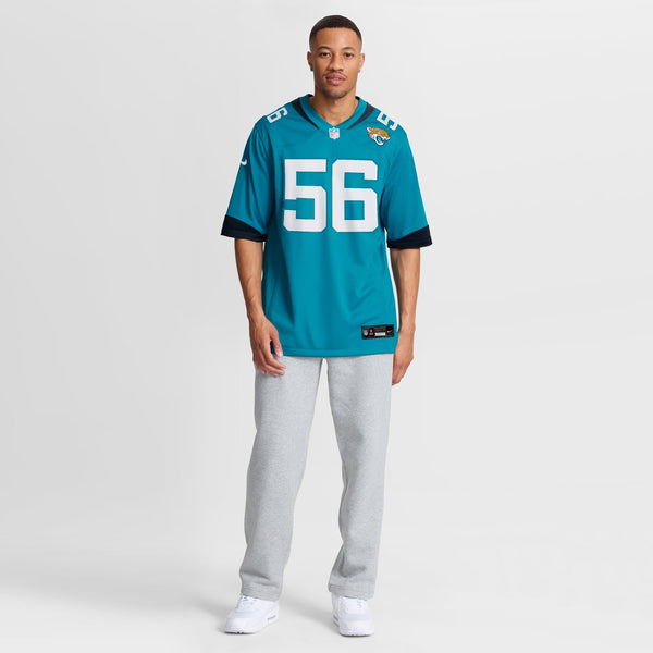 Jacksonville Jaguars BJ Ojulari Nike Teal Team Game Jersey
