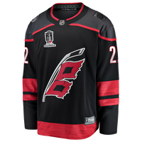 Carolina Hurricanes Logan Stankoven Fanatics Black 2026 Stanley Cup Champions Home Breakaway Jersey