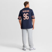 Chicago Bears Jordan van den Berg Navy jersey – view 3