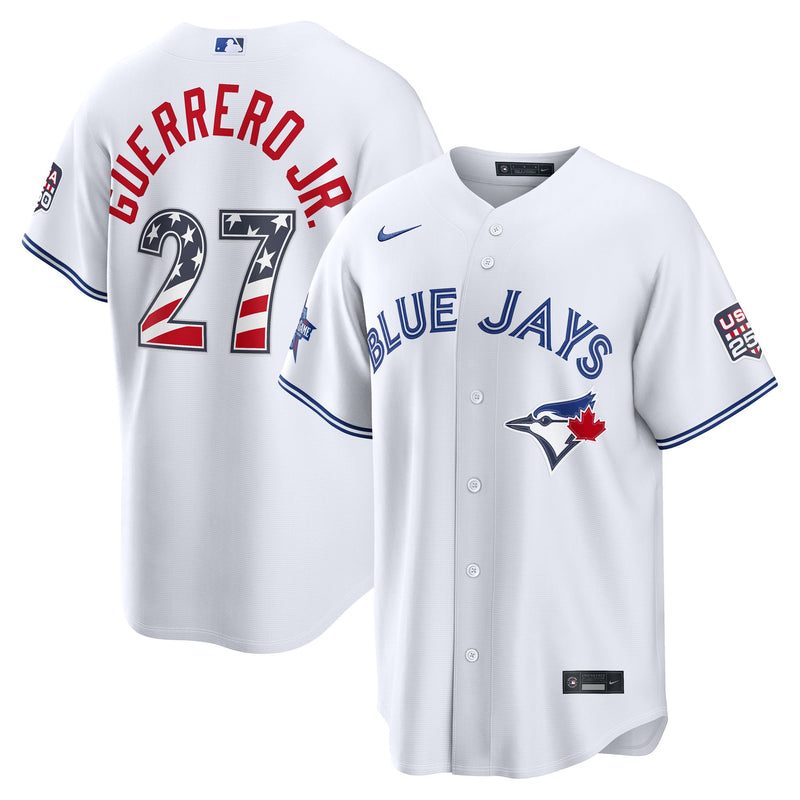 2026 All-Star Edition Stars & Stripes Toronto Blue Jays Vladimir Guerrero Jr. Nike White Stadium Jersey