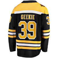 Boston Bruins Morgan Geekie Fanatics Black Home Breakaway Jersey