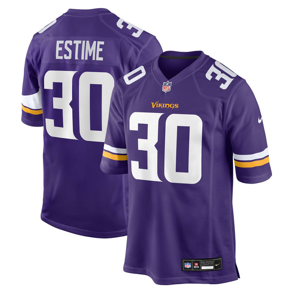 Minnesota Vikings Audric Estime Nike Purple Team Game Jersey