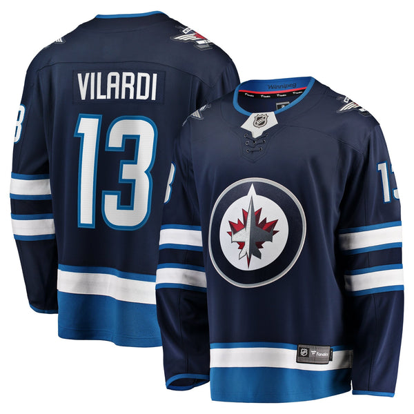 Winnipeg Jets Gabriel Vilardi Fanatics Navy Home Premier Breakaway Player Jersey