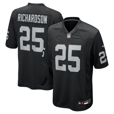 Las Vegas Raiders Decamerion Richardson Nike Black Team Game Jersey