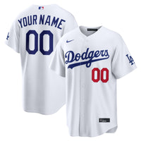 Los Angeles Dodgers Nike White Home Stadium Custom Jersey