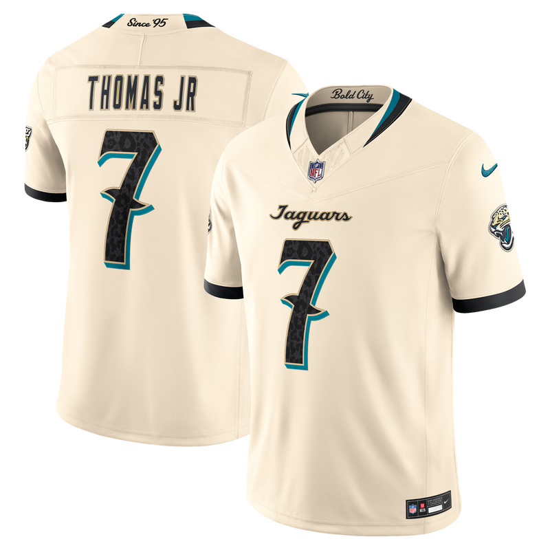 Jacksonville Jaguars Brian Thomas Jr. Nike Natural 2026 Rivalries Collection Printed Limited Jersey